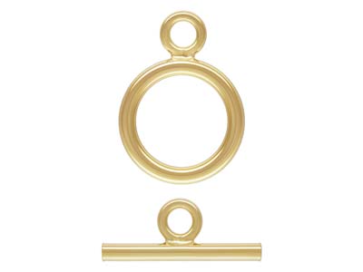 Fantasieverschluss 9 MM Ring Und Spange, Goldfüllung