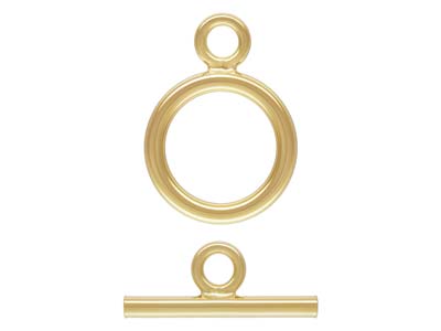 Fantasieverschluss Ring 15 MM Und Stange, Gold Filled
