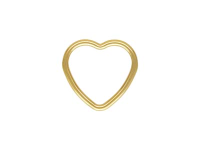 Geschlossener Endring Herz 10 Mm, Gold Filled, Packung Zu 5