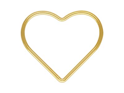 Geschlossener Endring Herz 17 Mm, Gold Filled