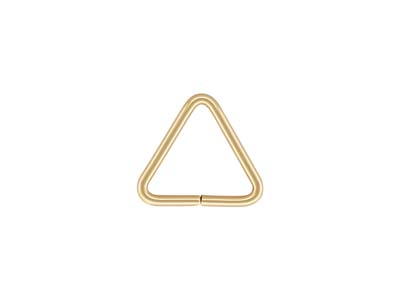 Dreieckige DrahtbÜgelbiegeringe, Goldfilled, 7,5mm, 5er-pack