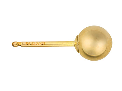 Kugel-ohrstecker, goldfilled, 5mm