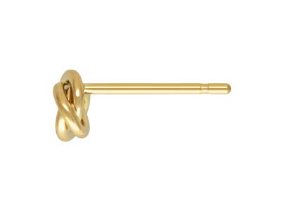 Knotenohrstecker, Goldfilled, 5 mm - Standard Bild - 2