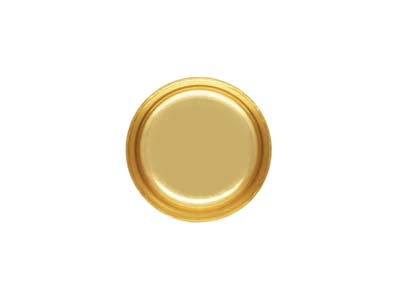 Runder Ohrstecker, Goldfilled, Zargenfassung, 4 mm - Standard Bild - 1