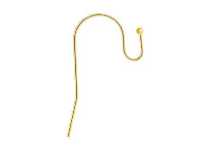 Haken, Goldfilled, Mit Perlen, 1,2 mm, 40mm 6er-pack - Standard Bild - 1