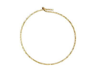 Kreole Mit GlÄnzenden Perlen, Goldfilled, 30 mm - Standard Bild - 1