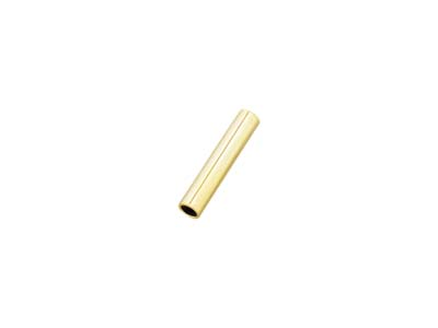 Schlichte Rohrperlen, Goldfilled, 5 X 1,5mm, 10er-pack