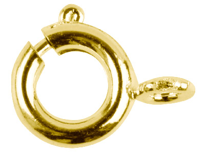 Goldbeschichtete Kettenverschlüsse, 6mm, 10er-pack