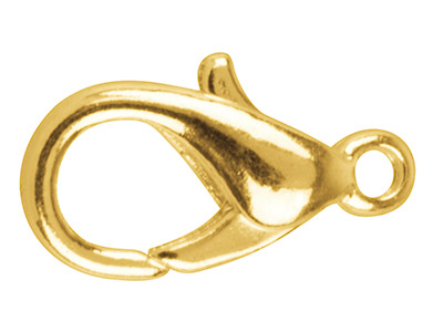 Goldbeschichtete Karabiner, 15mm, 10er-pack