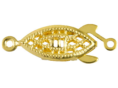 Goldbeschichtete, Filigrane Schnappverschlüsse, 6er-pack