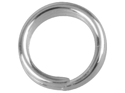 Silberbeschichtete Spaltringe, 5,8mm, 20er-pack