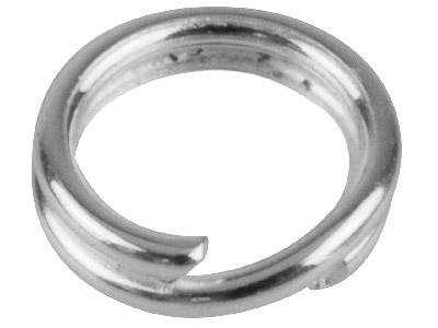 Silberbeschichtete Spaltringe, 5,8 mm, 20er-pack - Standard Bild - 2