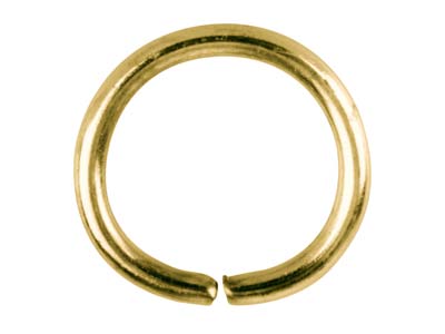 Goldbeschichteter Biegering, Rund, 10 mm, 100er Pack - Standard Bild - 2