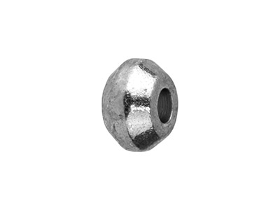 Gedrehte Abstandhalter Mit Silberbeschichtung, 4 x 1,4 mm, Klein, 25er-pack - Standard Bild - 1