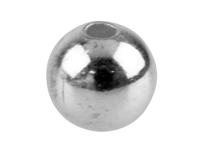 Einfache Runde Perlen, Chirurgenstahl, 4,0mm, Ganz Durchbohrt, 50er-pack