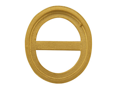 Ovale Fassung 9 X 7 Mm, Gelbgold 9k - Standard Bild - 2