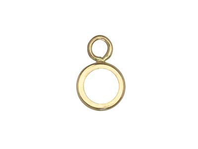 Runde Zargenschale Aus Gelbgold, 9 karat, 4 mm - Standard Bild - 3