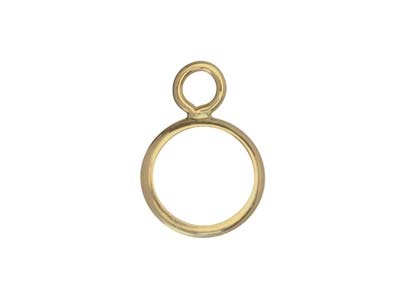 Runde Zargenschale Aus Gelbgold, 9 karat, 5 mm - Standard Bild - 3