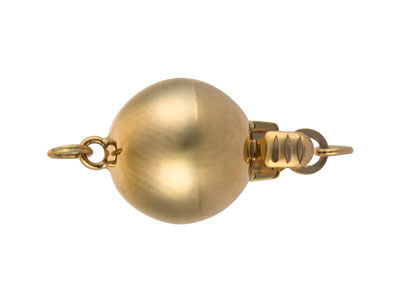 Sicherheitsverschluss, Glatte Kugel8 Mm, 9k Gelbgold - Standard Bild - 2