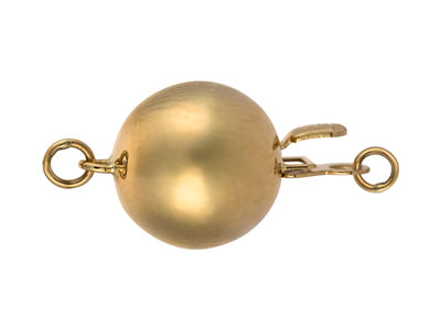 Sicherheitsverschluss, Glatte Kugel8 Mm, 9k Gelbgold - Standard Bild - 3
