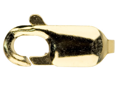 9 Kt Gelbgold-karabinerhaken, Oval, 11 mm - Standard Bild - 1