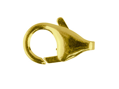 Handschellenverschluss Ohne Ring 12mm, Gelbgold 9k - Standard Bild - 1