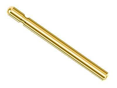 Ohrstecker Aus 9 Kt Gelbgold, 10,0 x 0,8 mm, 6er-pack, 100 % Recyceltes Gold - Standard Bild - 1