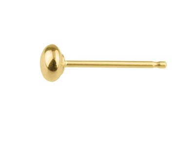 Ohrstecker Aus 9 Kt Gelbgold, 3 mm - Standard Bild - 1