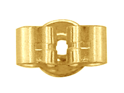 Glatter Belgischer Ohrstecker, 9k Gelbgold, Beutel Mit 3 Paaren - Standard Bild - 2