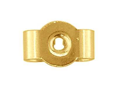 Glatter Belgischer Ohrstecker, 9k Gelbgold, Beutel Mit 3 Paaren - Standard Bild - 3