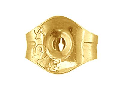 Glatter Belgischer Ohrstecker, 9k Gelbgold, Beutel Mit 3 Paaren - Standard Bild - 3