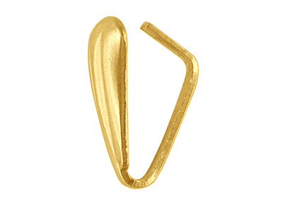 Gerillte Schlaufe Für Anhänger Aus 9 Kt Gelbgold, Sml, 2er-pack, 100 % Recyceltes Gold - Standard Bild - 2