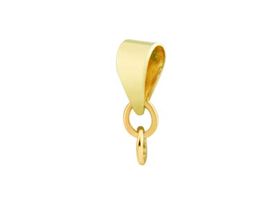 Anhängerbügel Mit 2 Geschlossenen Ringen Aus Gelbgold, 9 karat - Standard Bild - 1