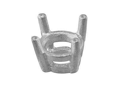 Doppelkrallenfassung Aus 9 Kt Weigold, Rund, 2,5 Mm, R4d25