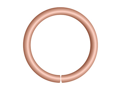 Schwerer Offener Endring 4 Mm, Ros{gold 9k - Standard Bild - 2