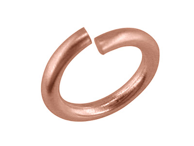 Schwerer Offener Endring 4 Mm, Ros{gold 9k - Standard Bild - 3