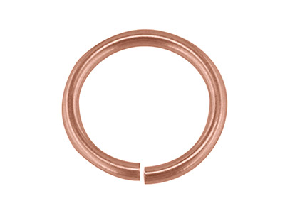 Biegering, 5mm, Schwer, 6,5g100stück, 9kt Rotgold