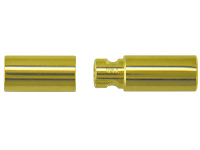 Bajonettverschluss Innendurchmesser4 Mm, 18k Gelbgold. Ref. 17162 - Standard Bild - 2