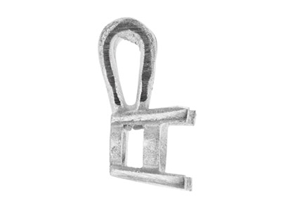 Fassung 4 Fassung Für Runden Stein Von 5 Mm, 18k Weißgold Pd 13. Ref. 02085 - Standard Bild - 3
