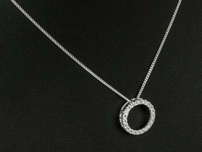 Lebenskreis 14 MM Mit Zirkonia, Silber 925 - Standard Bild - 3