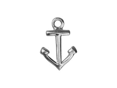 Marine Anker-anhänger 10 Mm, 925er Silber