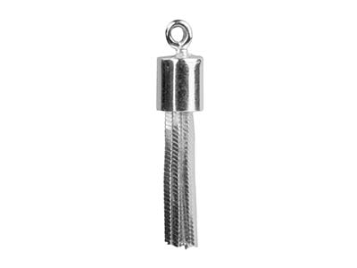 Pompon 10 Stränge Diamantgeschnittene Schlangenkette 0,7 Mm, 18 Mm, Silber 925