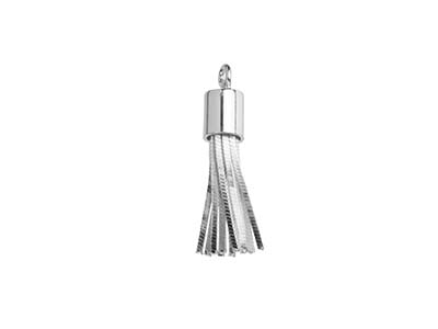 Pompon 10 Stränge Diamantgeschnittene Schlangenkette 0,7 Mm, 18 Mm, Silber 925 - Standard Bild - 2