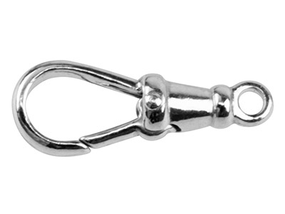 Albert-swivel-verschluss Aus Sterlingsilber, 21 mm, Montiert, Geschlossene Öse - Standard Bild - 1