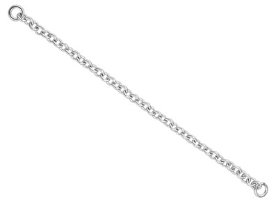 Sicherheitskette Für Armbänder, Sterlingsilber, 6er-pack, 702, 100 % Recyceltes Silber - Standard Bild - 1