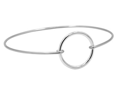 Auswechselbares Starres Armband, 17,50 Cm, 925er Silber - Standard Bild - 2