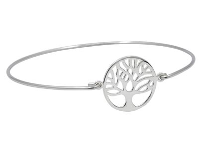 Auswechselbares Starres Armband, 17,50 Cm, 925er Silber - Standard Bild - 3