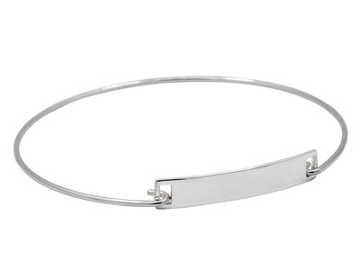 Auswechselbares Starres Armband, 17,50 Cm, 925er Silber - Standard Bild - 4