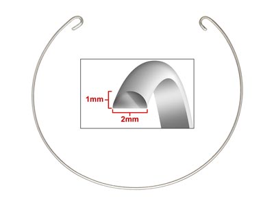 Auswechselbares Starres Armband, 17,50 Cm, 925er Silber - Standard Bild - 6