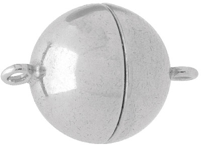 Magnetverschluss Kugel 10 Mm, 925 Silber